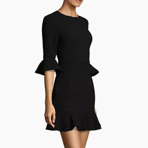 Black Halo Flutter Sleeve Dress